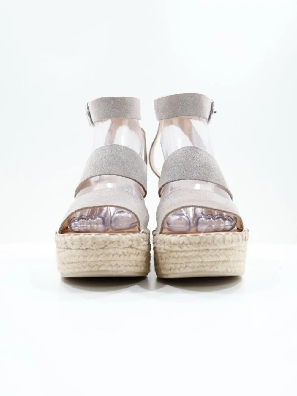 Dolce Vita Shae Gray Leather Chunky 4.5